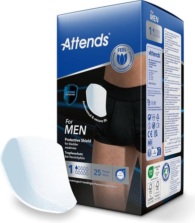 Actual product image Attends Man insert (25 x)