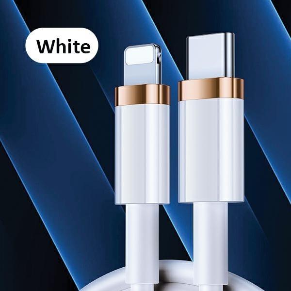 Produktbild Usams USB USB-C Cable - Lightning 1.2m White (SJ484USB02) (1.20 m, USB 3.2 Gen 2, 20 W)