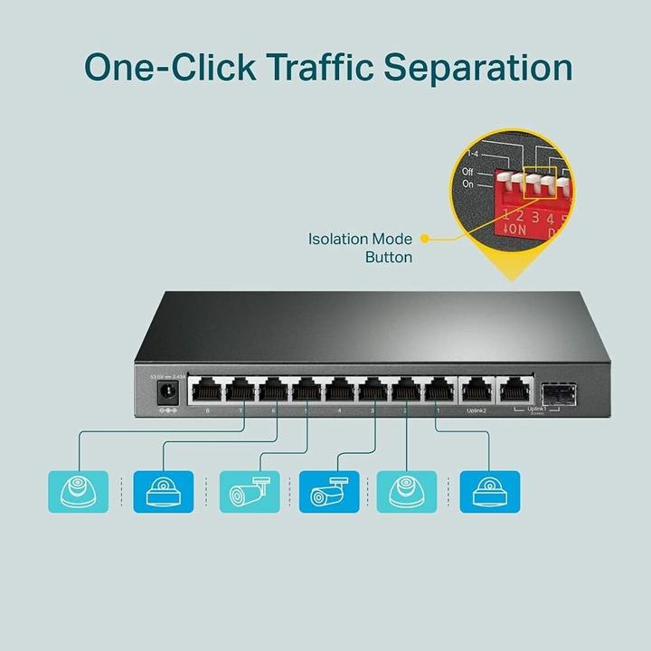 Actual product image TP-Link TL-SG1210MP (10 ports)