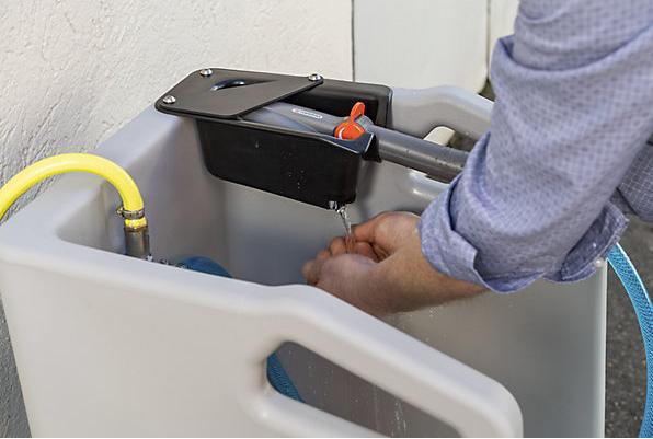 Actual product image Cemo Premium boot cleaner with collection tray