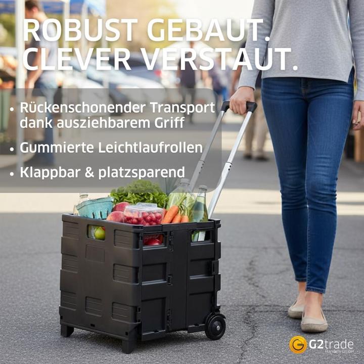 Produktbild G4P Protect Klappbarer Einkaufstrolley