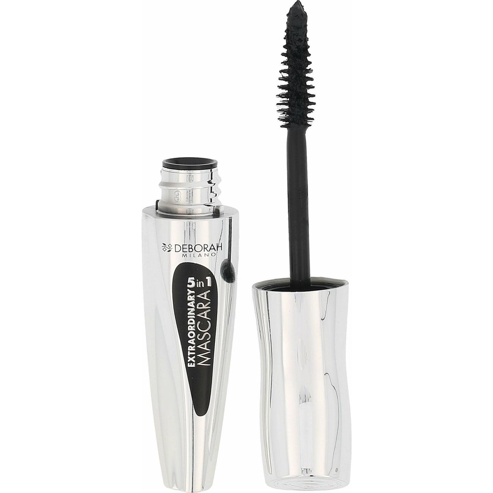 Thumbnail - Deborah Milano, Mascara, Mascara Extraordinary 5 in 1 Black (Schwarz)