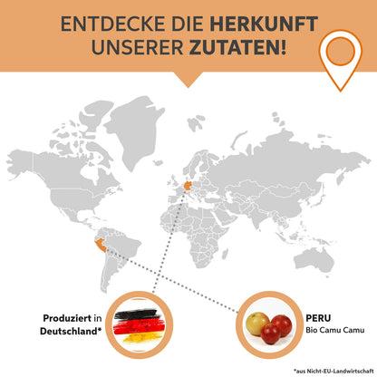 Produktbild Eltabia Bio Camu Camu Kapseln | Hochdosiert 84mg Tagesdosis | 100% natürliches Vitamin C (200 Stk., Kapseln)