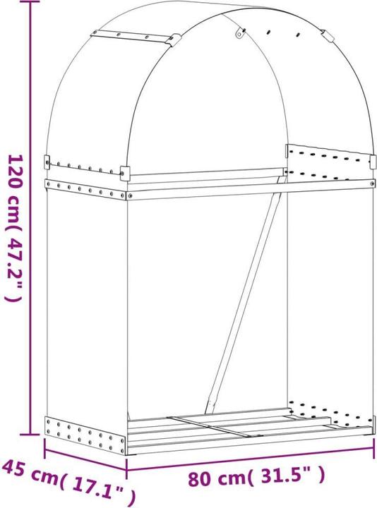 Image du produit vidaXL Kaminholzhalter