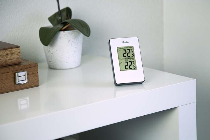 Produktbild Alecto WS-1050 Wetterstation mit Aussensensor (Weiss)