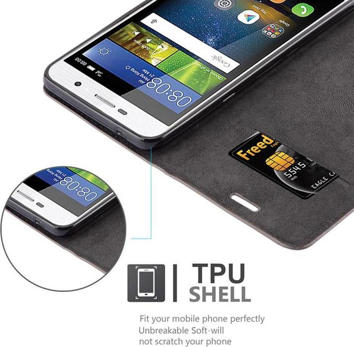 Produktbild Cadorabo Book Invisible Magnet Cover (Huawei Y6 (2017), Huawei Y5 (2017))