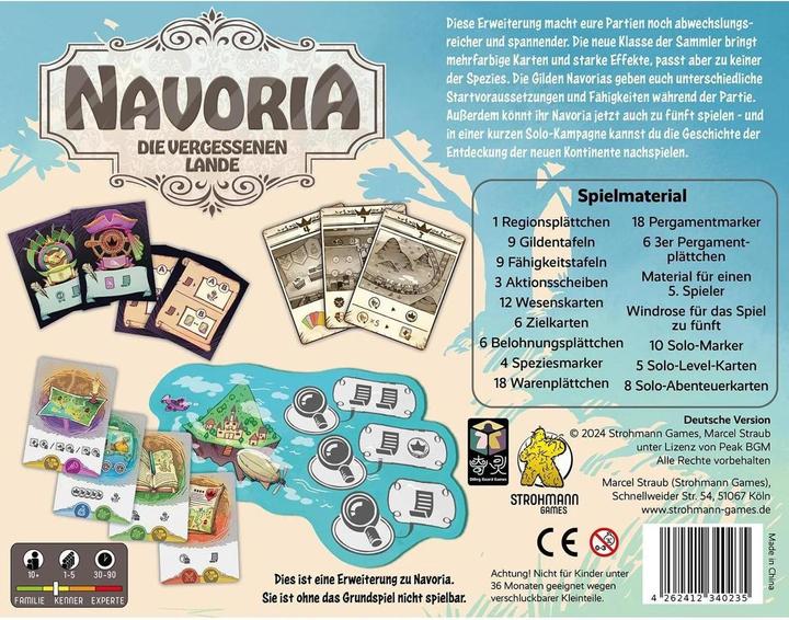 Image du produit Strohmann Games Navoria: Die vergessenen Lande (Erweiterung) (Allemand)