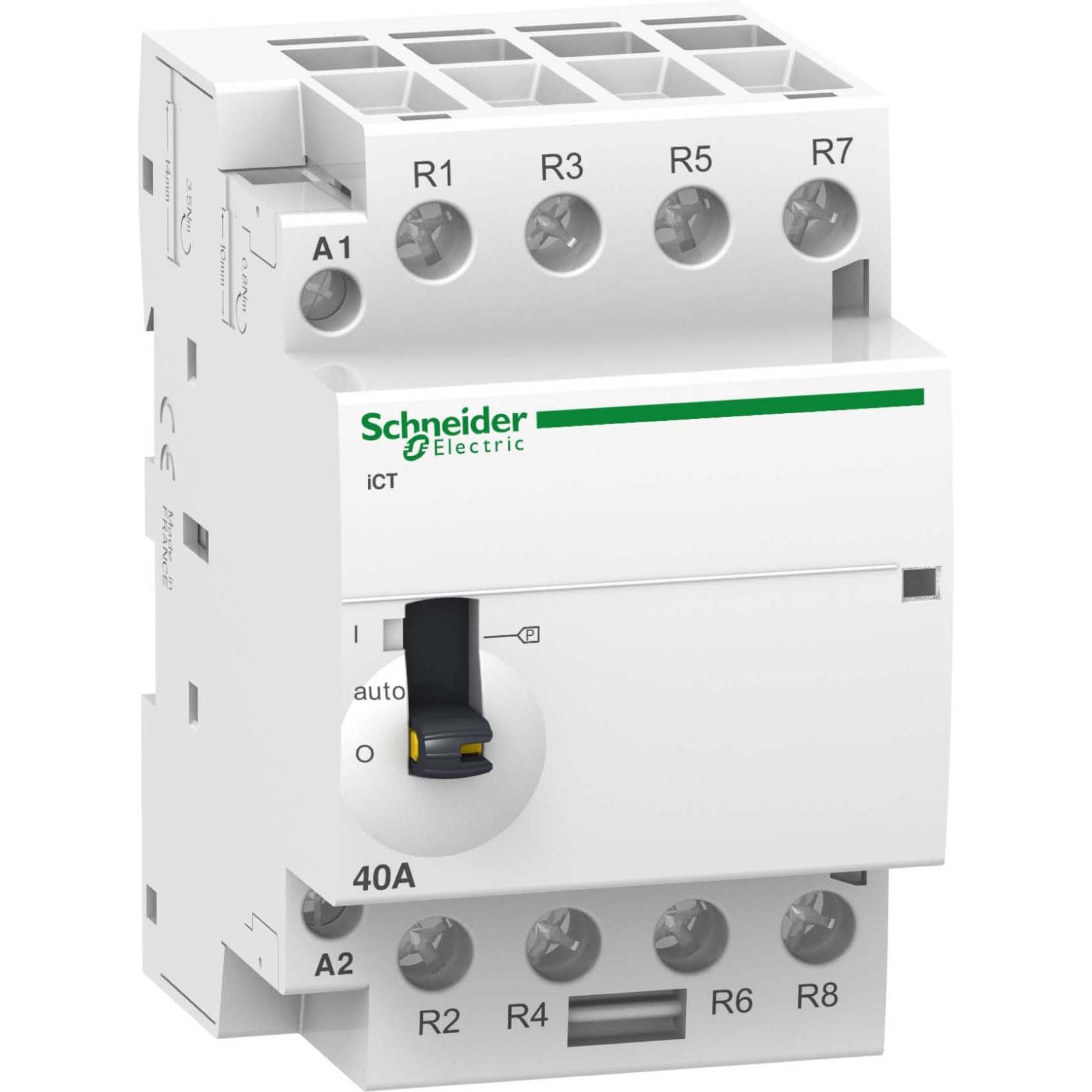 Schneider Electric Acti9 iCT Contactor 63A 4NO 220/240Vac, Automatisierung