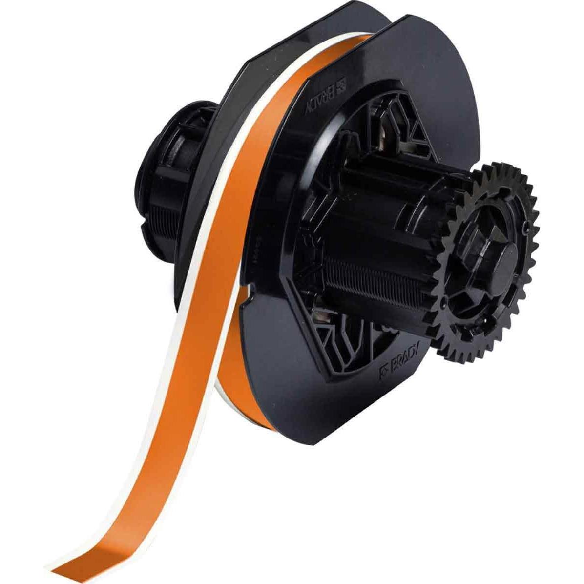 Brady, Etiketten, B30C-500-569-OR, Hochleistungs-Polyester, Orange, glänzend, 12.70 mm x 30.48 m, permanent, E
