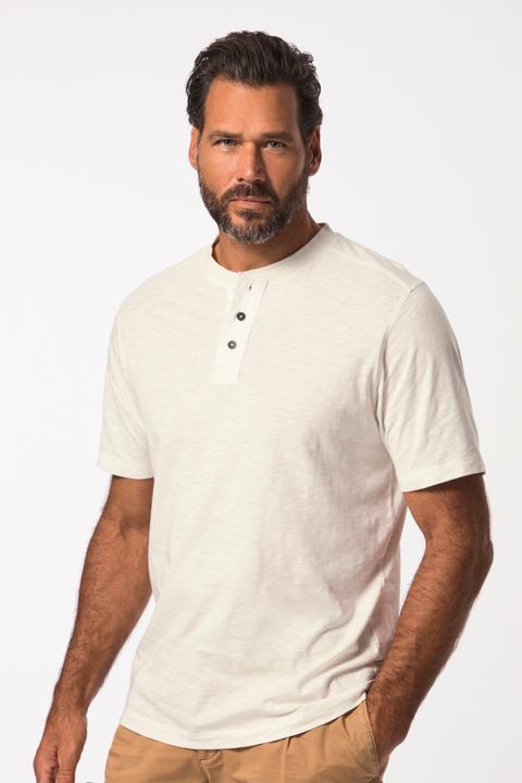Produktbild JP1880 Henley, Halbarm, Rundhals mit Knopfleiste (8XL)
