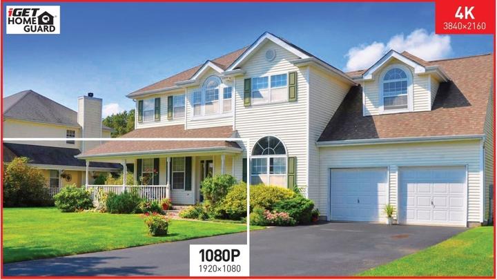 Produktbild iGet HOMEGUARD Bullet IP security camera Indoor & outdoor pixels Ceiling/wall (3840 x 2160 Pixels)