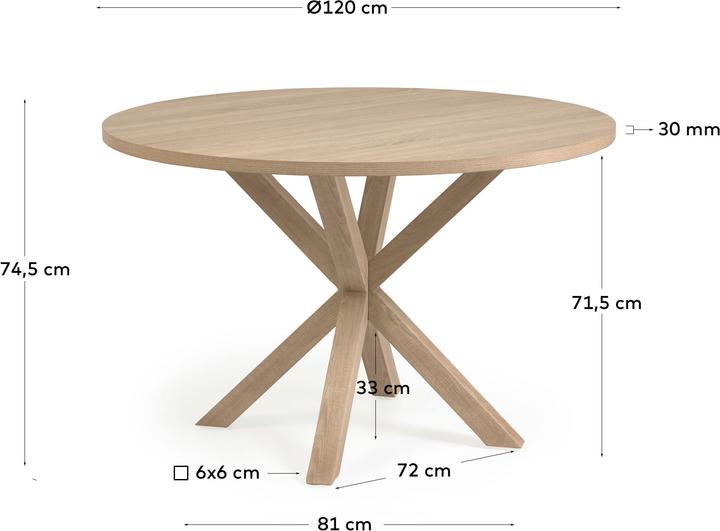 Actual product image Kave Home Argo (Ø 120 cm)