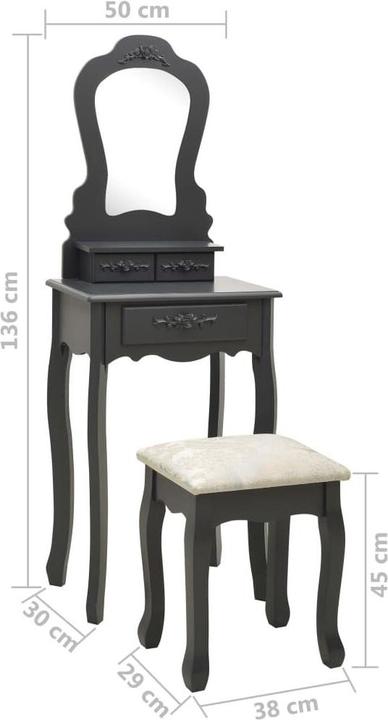 Image du produit vidaXL Kellia (59 x 50 x 136 cm)