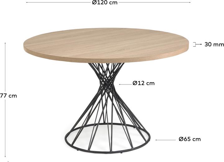 Image du produit Kave Home Niut (120 x 120 x 77 cm)