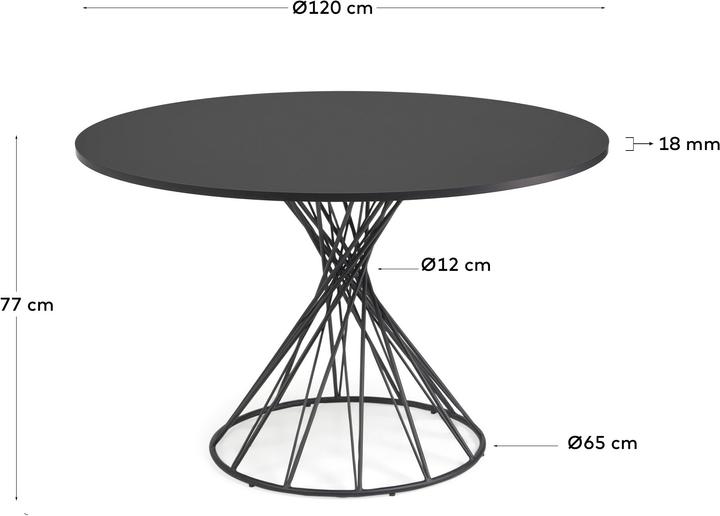 Image du produit Kave Home Niut (120 x 120 x 77 cm)