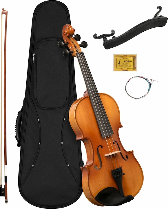 Violin Set 4/4 (incl. case black, bow, rosin) (4/4)