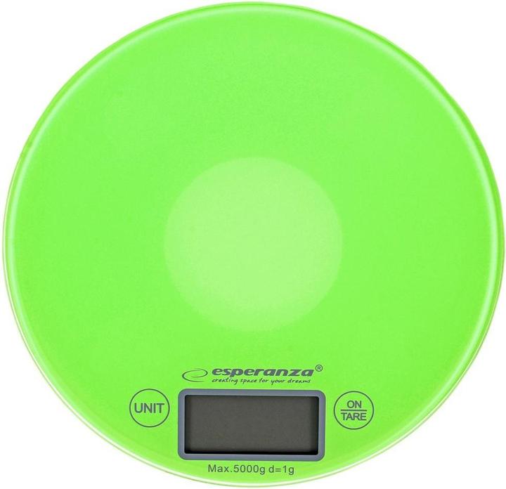 Productafbeelding Esperanza EKS003G Keukenweegschaal, Werkblad Ronde Elektronische Keukenweegschaal