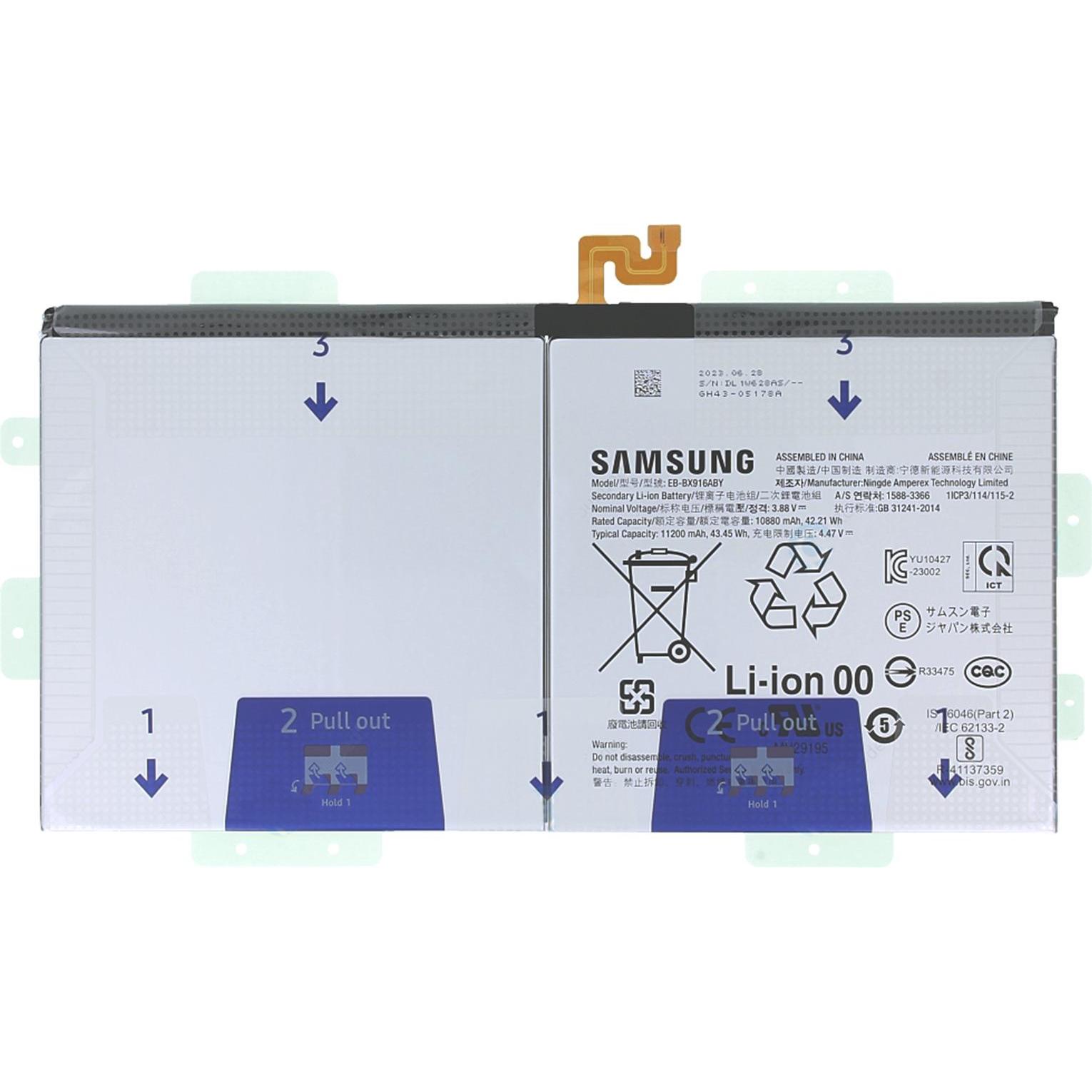 Clappio 11200mAh Austausch-Akku, Ersetzt Modell EB-BX916ABY, Smartphone Akku