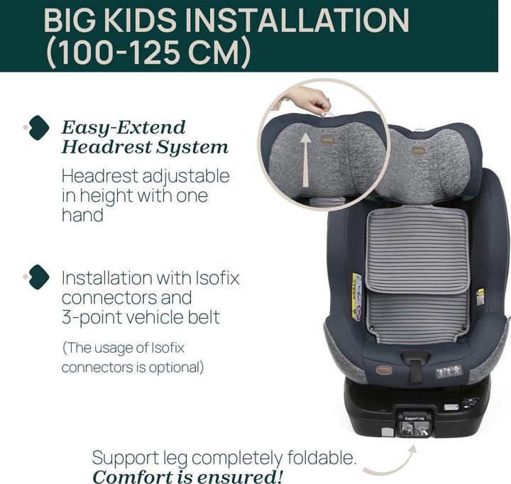 Immagine prodotto Chicco SEAT3FIT I-SIZE AIR 40 - 125 CM (Reboarder, ECE R129/i-Size Standard)