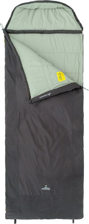 Produktbild Nomad ® Granit Komfort |Schlafsack Deckenmodell220 x 80 |DunkelgrauAbnehmbare Haube |2-Wege Reissversc (220 cm)