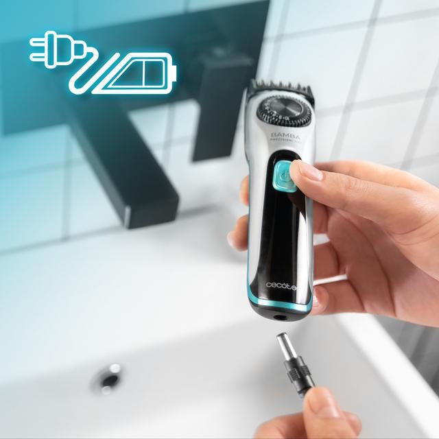 Produktbild Cecotec Bamba PrecisionCare AllDrive Pro Hair Clipper with Adjustable Wheel 75 Minutes Autonomy 19 Settings