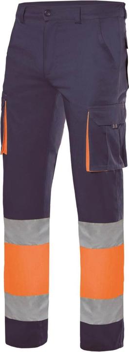 Fluorescent Orange, Navy
