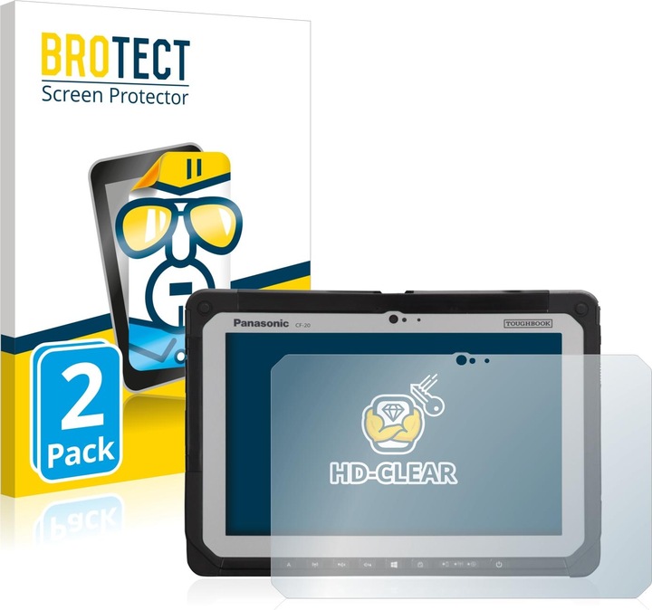 Produktbild BROTECT Schutzfolie Displayschutz Klar (2 Stück, Toughbook CF-20)