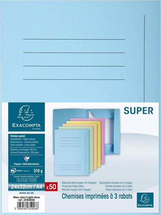 Produktbild Exacompta JURA 250 - 3 Klappen (A4, 50x)
