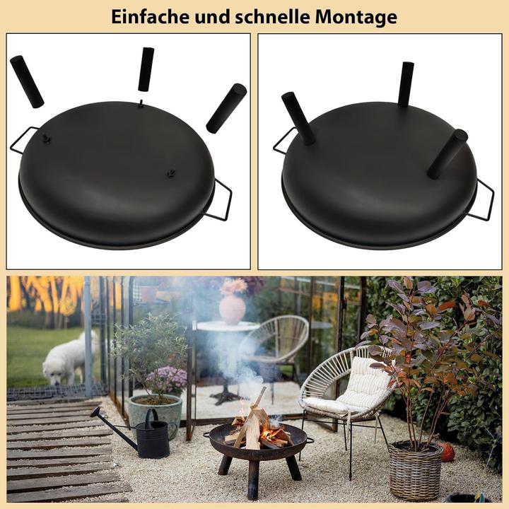 Immagine prodotto Montafox Ciotola da fuoco a treppiede (58 cm)