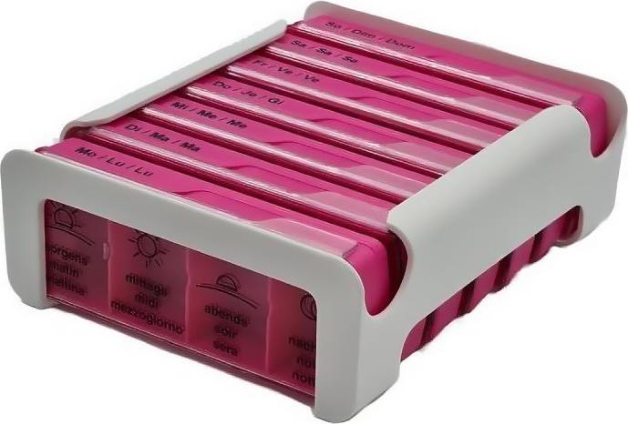 Immagine prodotto Supairbox Compatto 7 giorni rosa tedesco/francese/italiano