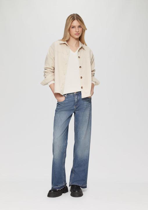 Produktbild S.Oliver Strickpullover Pullover mit Strukturmuster und V-Ausschnitt (M)