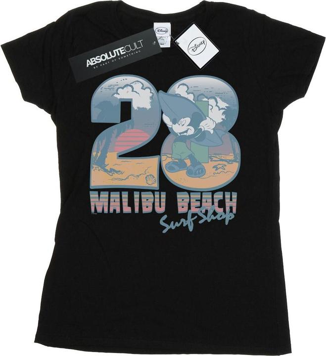 Actual product image Disney Womens/Ladies Mickey Mouse Surf Shop Cotton T-Shirt (XXL)