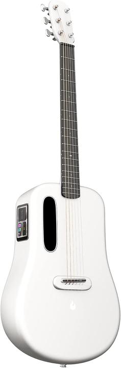 Actual product image Lava Music Me 3 Guitar 36 Inch With Spacebag White (Acoustic guitar, Carbon fibre body and neck, Fingerboard: HPL (High-Pressure Laminate), Top: Super AirSonic carbon fibre composite material)