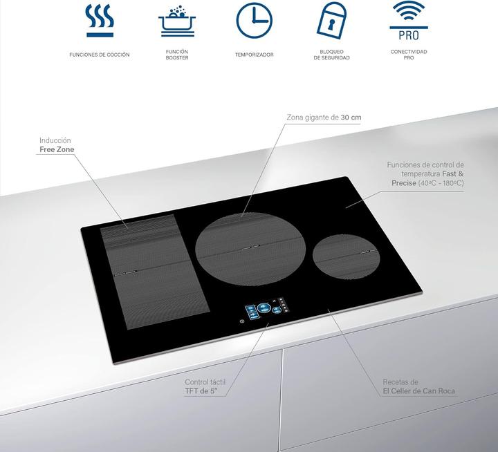 Image du produit Cata IDF 8021 Pro BK (80 cm, Table de cuisson à induction)
