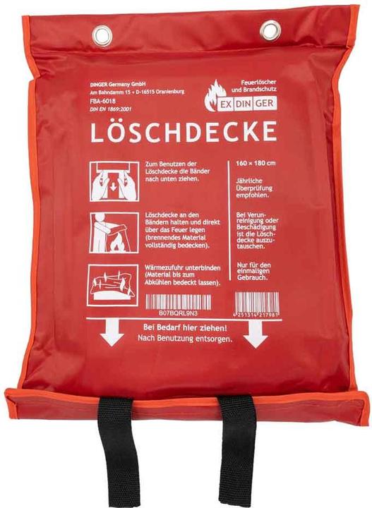 Actual product image Exdinger Fire blanket