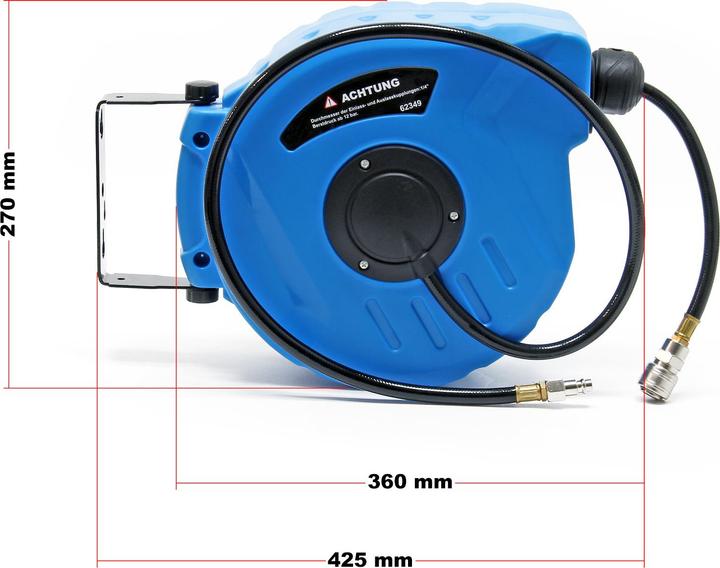 Produktbild Wiltec Druckluft-Schlauchtrommel