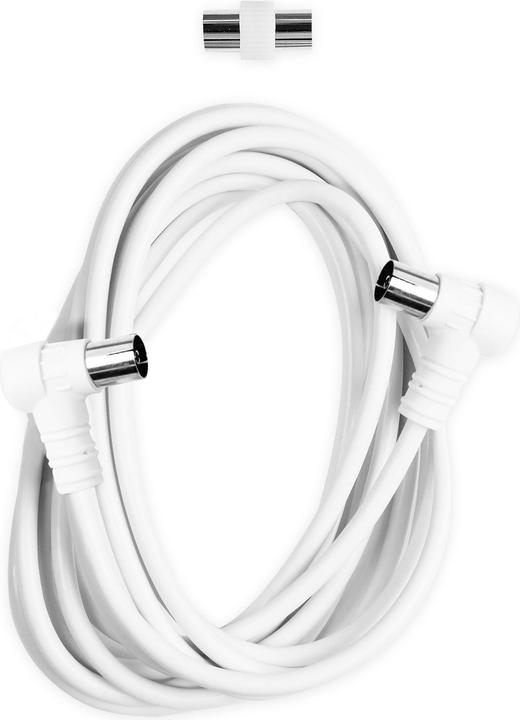 Actual product image Ekon Antenna cable with angled connectors, 75dB (Antenna cable)