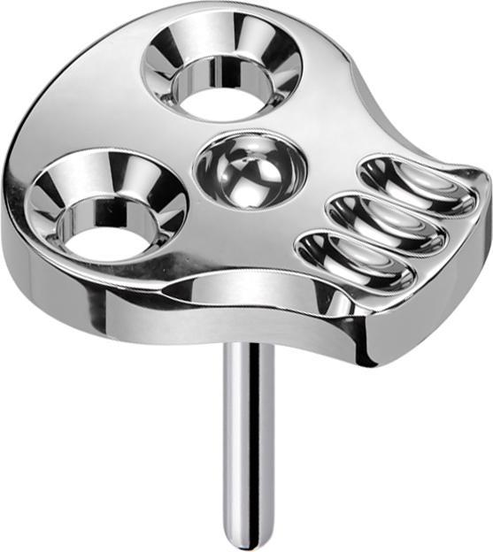 Immagine prodotto Star Piercing Teschio cavo Threadless argento (senza ottone, Titanio)