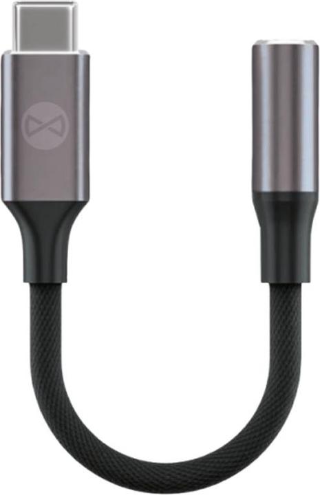 Image du produit Forever adaptateur audio AJC-01 jack 3,5 mm - USB-C noir (Jack 3.5mm, USB Type C)