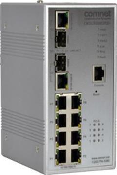 Actual product image Comnet Switch Huts. Managed 2*Combo/ 8*FE PoE+
