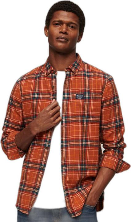 Immagine prodotto Superdry Camicia a quadri con maniche lunghe in cotone biologico (S)