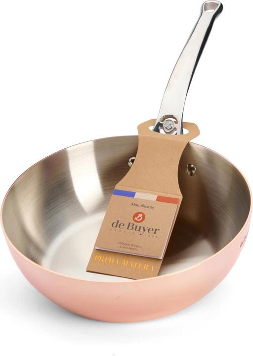 Immagine prodotto de Buyer prima matera (Padella per friggere, Acciaio inossidabile, Rame, 24 x 8.20 cm)