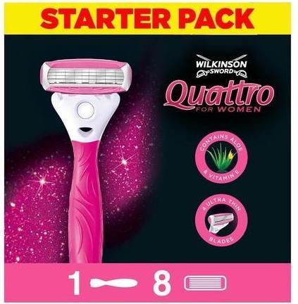 Produktbild Wilkinson WILKINSON Quatro for Woman maszynka do golenia + 7 wkładów