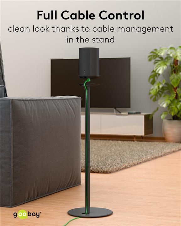 Image du produit Goobay Pied de haut-parleur Modern Era 1 Base (1 pièce, Support, Rotatif)