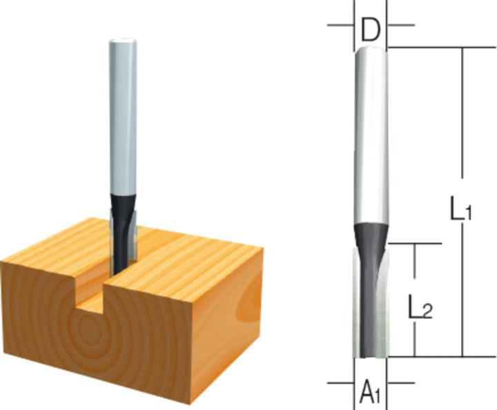 Produktbild Makita Fräser Nut Zweischneider 12mm