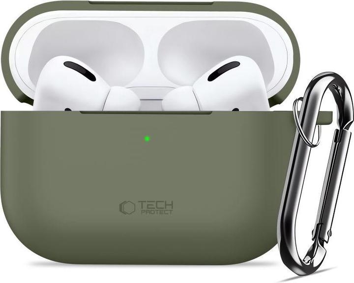 Image du produit 4Kom Tech-Protect Silikonhaken Für Apple Airpods Pro 3 Olivgrün (Manchon pour casque d'écoute)