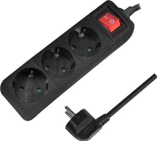 Produktbild LogiLink Steckdosenleiste (3 x, CEE 7/3, 1.40 m)