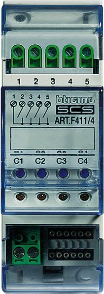 Image du produit Bticino ACTIVATEUR DIN 4S F411/4 F411/4 (Actionneur de volet)