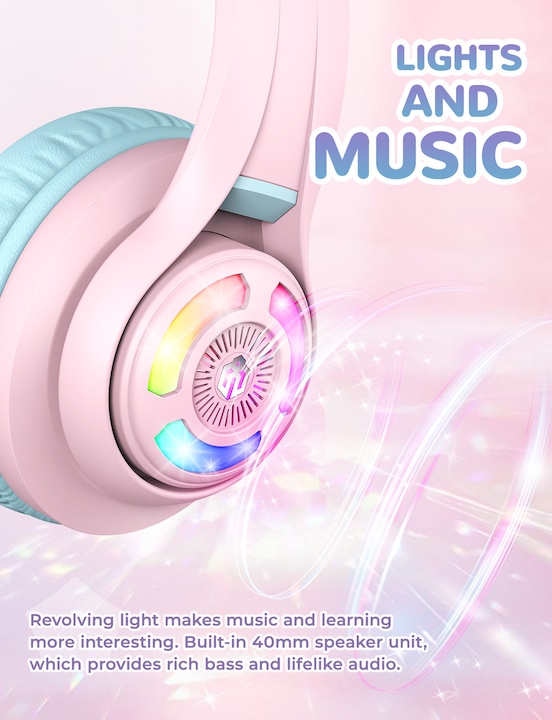 Produktbild Iclever Headphones Kids Cat 74/85/94 dB