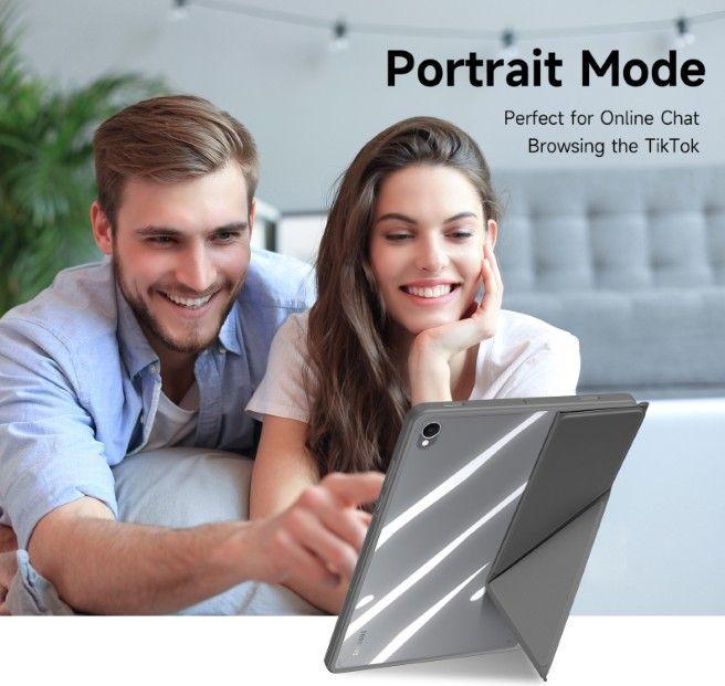 Actual product image Dux Ducis Samsung Galaxy Tab S11 Cover with Origami Stand - Grey (Samsung Galaxy Tab S11)